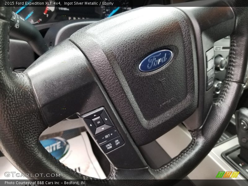 Ingot Silver Metallic / Ebony 2015 Ford Expedition XLT 4x4