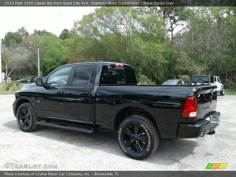 Diamond Black Crystal Pearl / Black/Diesel Gray 2019 Ram 1500 Classic Big Horn Quad Cab 4x4