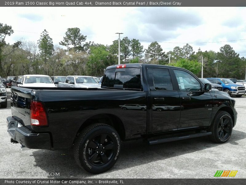 Diamond Black Crystal Pearl / Black/Diesel Gray 2019 Ram 1500 Classic Big Horn Quad Cab 4x4