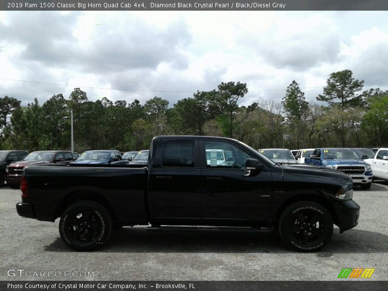 Diamond Black Crystal Pearl / Black/Diesel Gray 2019 Ram 1500 Classic Big Horn Quad Cab 4x4