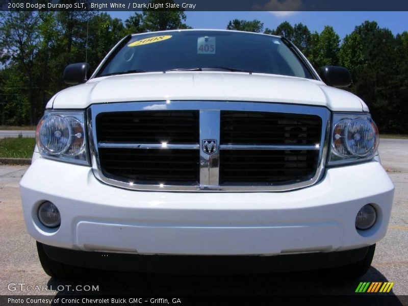 Bright White / Dark/Light Slate Gray 2008 Dodge Durango SLT