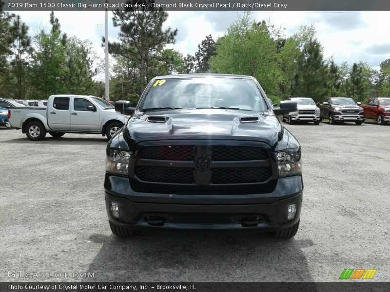 Diamond Black Crystal Pearl / Black/Diesel Gray 2019 Ram 1500 Classic Big Horn Quad Cab 4x4