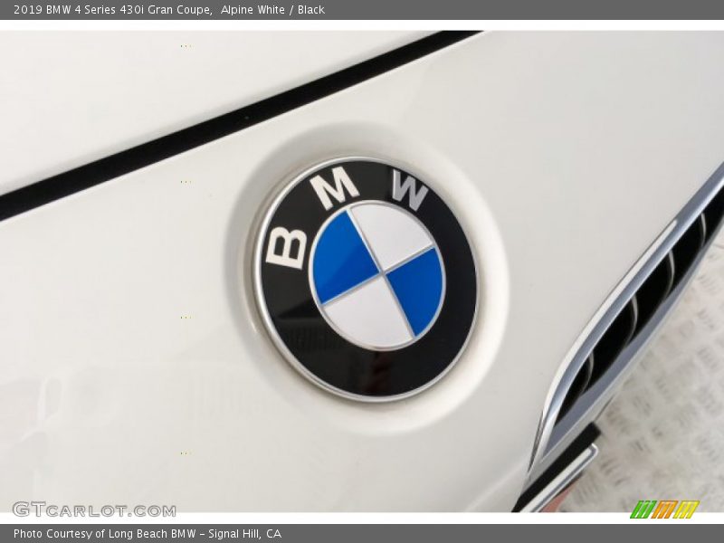 Alpine White / Black 2019 BMW 4 Series 430i Gran Coupe