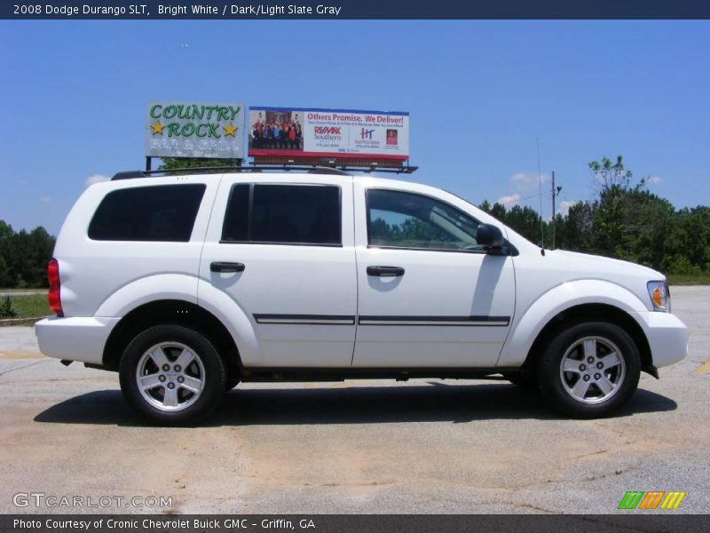 Bright White / Dark/Light Slate Gray 2008 Dodge Durango SLT