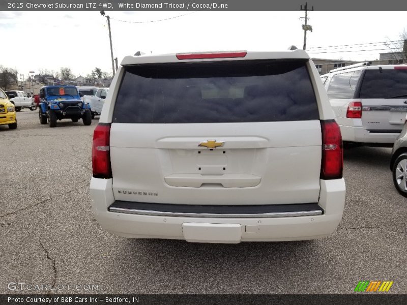White Diamond Tricoat / Cocoa/Dune 2015 Chevrolet Suburban LTZ 4WD