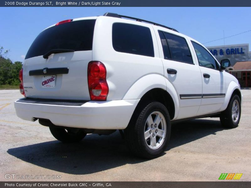 Bright White / Dark/Light Slate Gray 2008 Dodge Durango SLT