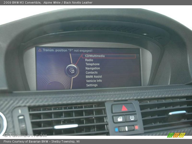 Alpine White / Black Novillo Leather 2009 BMW M3 Convertible