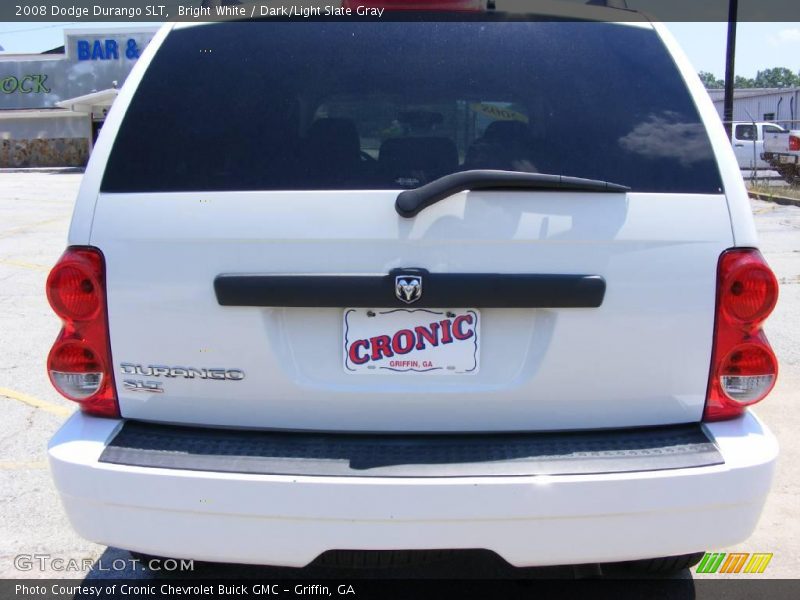 Bright White / Dark/Light Slate Gray 2008 Dodge Durango SLT