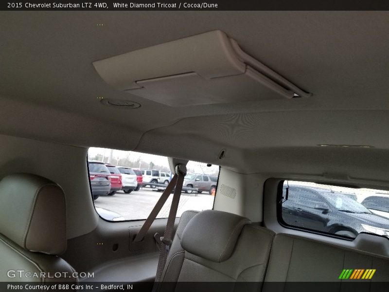 White Diamond Tricoat / Cocoa/Dune 2015 Chevrolet Suburban LTZ 4WD