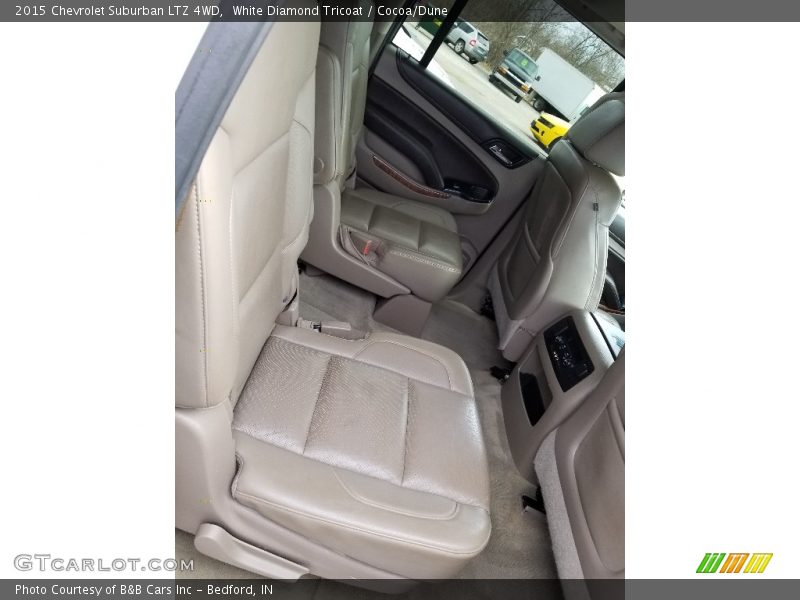 White Diamond Tricoat / Cocoa/Dune 2015 Chevrolet Suburban LTZ 4WD