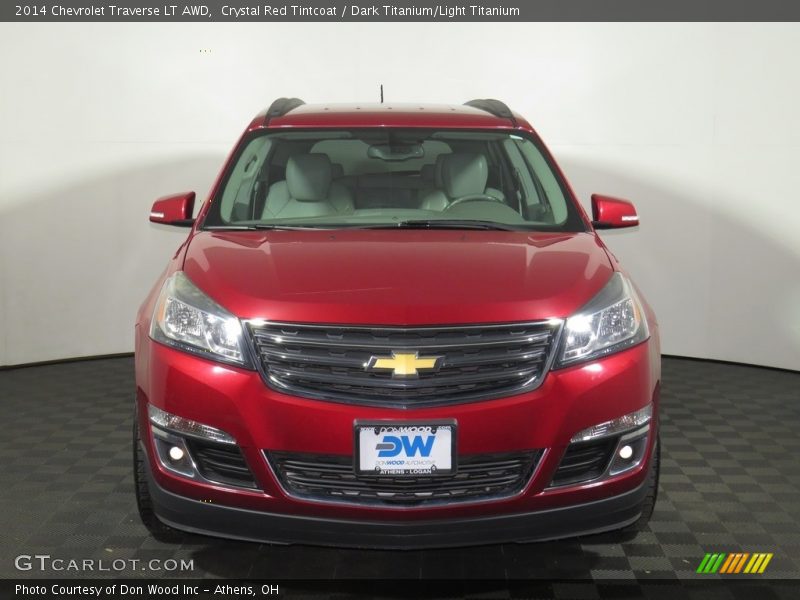 Crystal Red Tintcoat / Dark Titanium/Light Titanium 2014 Chevrolet Traverse LT AWD