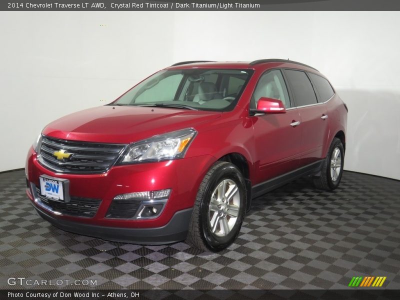Crystal Red Tintcoat / Dark Titanium/Light Titanium 2014 Chevrolet Traverse LT AWD
