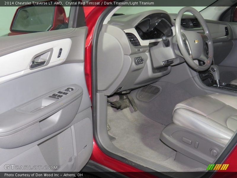 Crystal Red Tintcoat / Dark Titanium/Light Titanium 2014 Chevrolet Traverse LT AWD