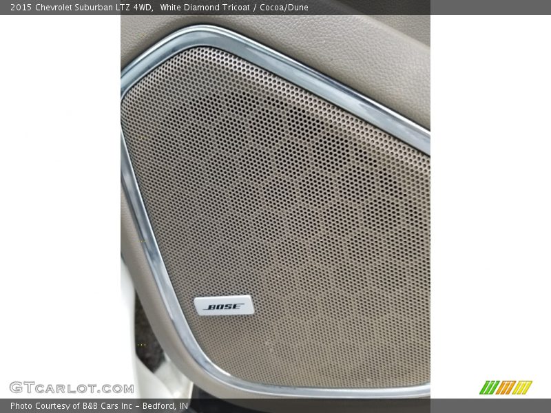 White Diamond Tricoat / Cocoa/Dune 2015 Chevrolet Suburban LTZ 4WD