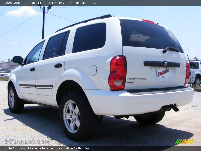 Bright White / Dark/Light Slate Gray 2008 Dodge Durango SLT