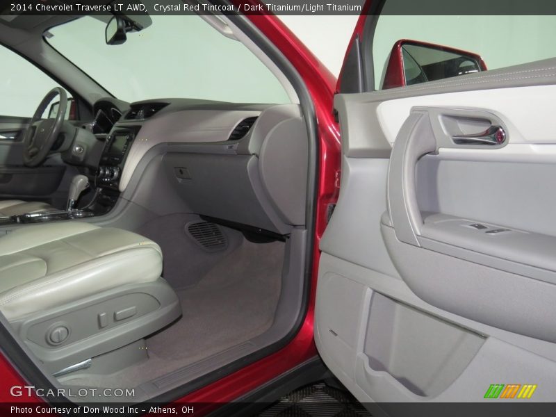 Crystal Red Tintcoat / Dark Titanium/Light Titanium 2014 Chevrolet Traverse LT AWD