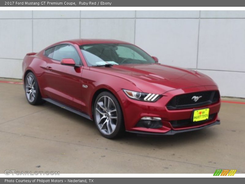 Ruby Red / Ebony 2017 Ford Mustang GT Premium Coupe