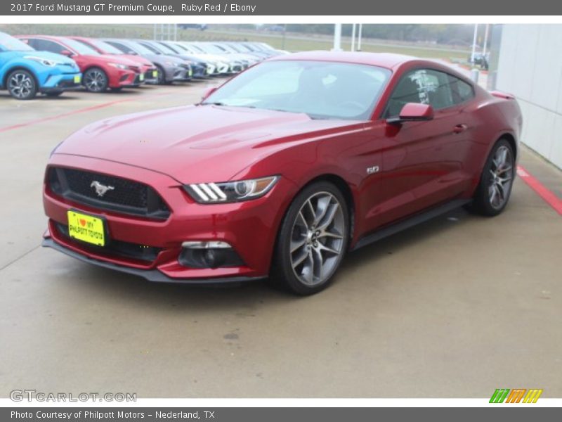Ruby Red / Ebony 2017 Ford Mustang GT Premium Coupe
