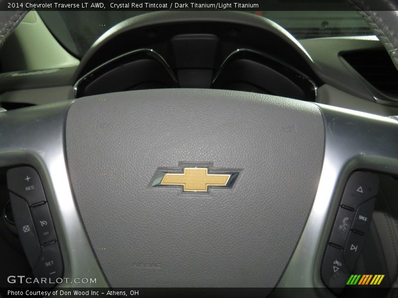 Crystal Red Tintcoat / Dark Titanium/Light Titanium 2014 Chevrolet Traverse LT AWD