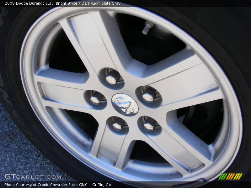Bright White / Dark/Light Slate Gray 2008 Dodge Durango SLT