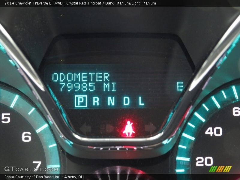 Crystal Red Tintcoat / Dark Titanium/Light Titanium 2014 Chevrolet Traverse LT AWD