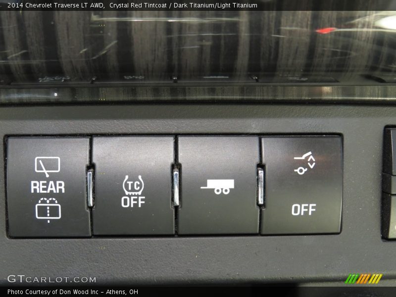 Crystal Red Tintcoat / Dark Titanium/Light Titanium 2014 Chevrolet Traverse LT AWD