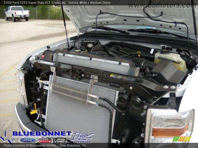 Oxford White / Medium Stone 2009 Ford F250 Super Duty XLT Crew Cab