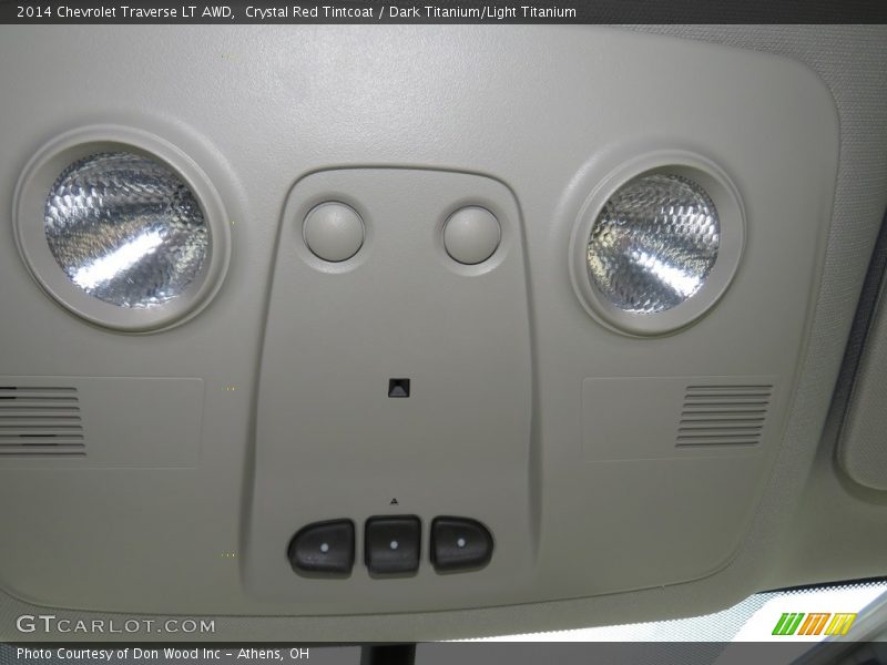 Crystal Red Tintcoat / Dark Titanium/Light Titanium 2014 Chevrolet Traverse LT AWD