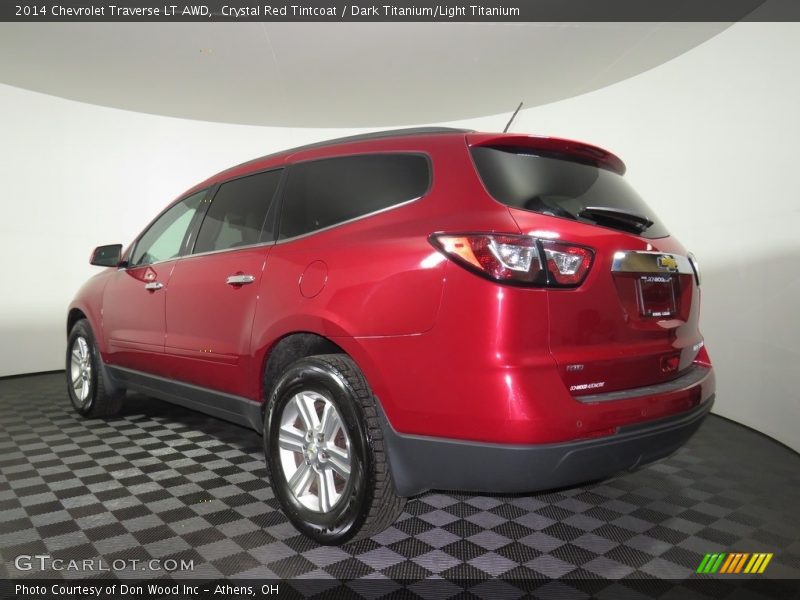 Crystal Red Tintcoat / Dark Titanium/Light Titanium 2014 Chevrolet Traverse LT AWD
