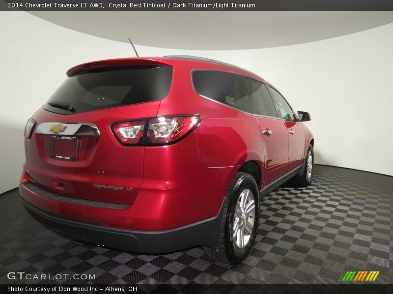 Crystal Red Tintcoat / Dark Titanium/Light Titanium 2014 Chevrolet Traverse LT AWD