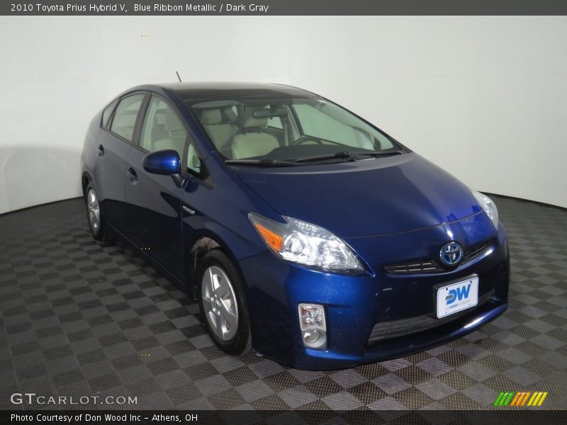 Blue Ribbon Metallic / Dark Gray 2010 Toyota Prius Hybrid V