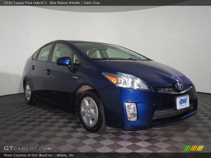 Blue Ribbon Metallic / Dark Gray 2010 Toyota Prius Hybrid V