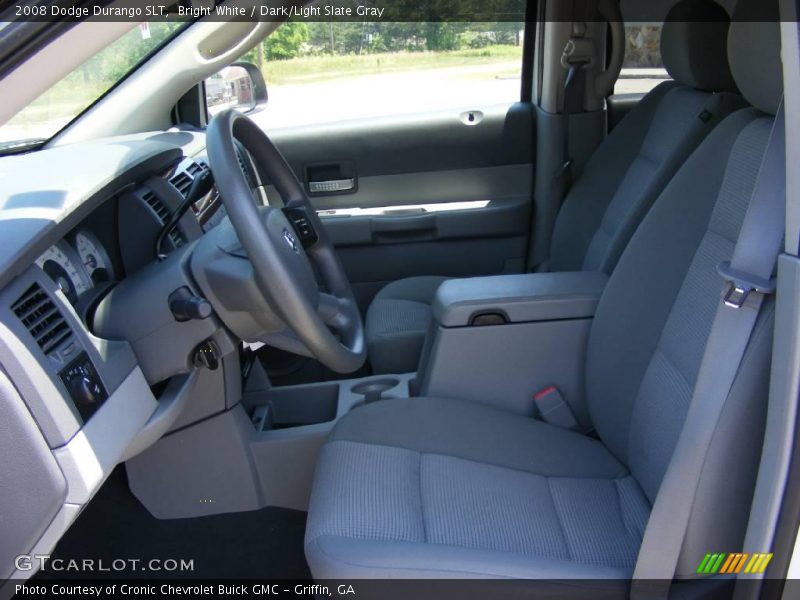Bright White / Dark/Light Slate Gray 2008 Dodge Durango SLT