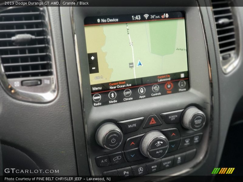 Granite / Black 2019 Dodge Durango GT AWD