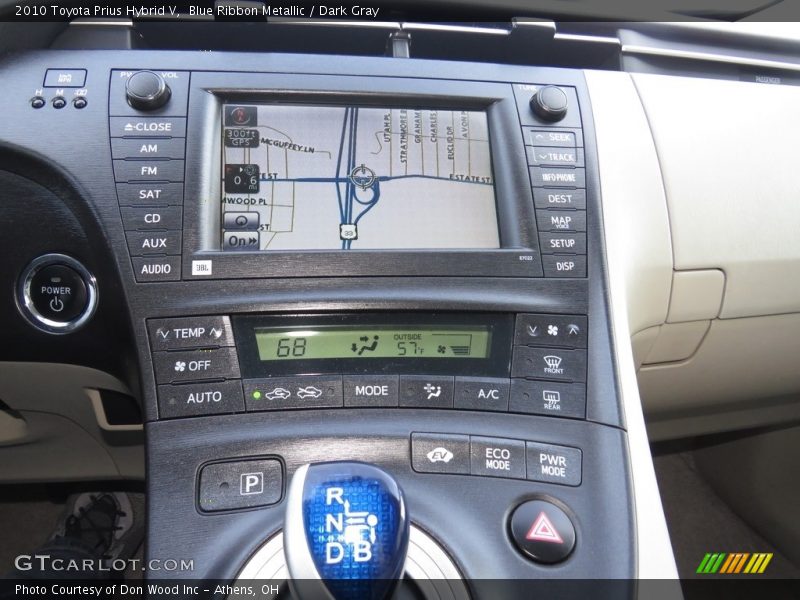 Blue Ribbon Metallic / Dark Gray 2010 Toyota Prius Hybrid V