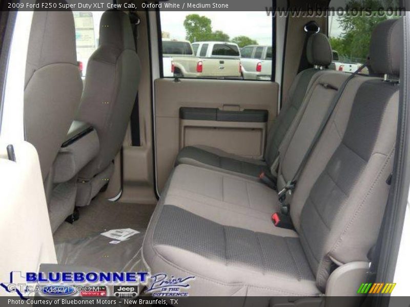 Oxford White / Medium Stone 2009 Ford F250 Super Duty XLT Crew Cab