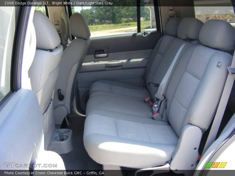 Bright White / Dark/Light Slate Gray 2008 Dodge Durango SLT