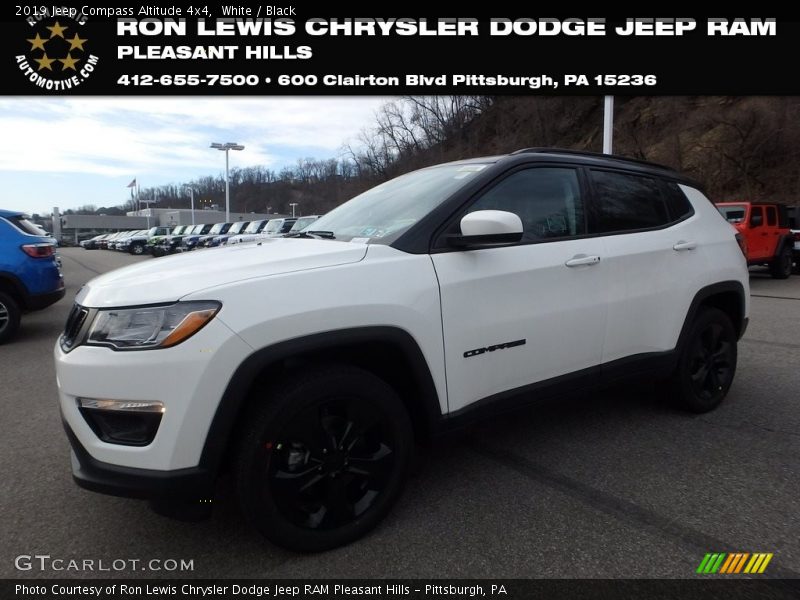 White / Black 2019 Jeep Compass Altitude 4x4