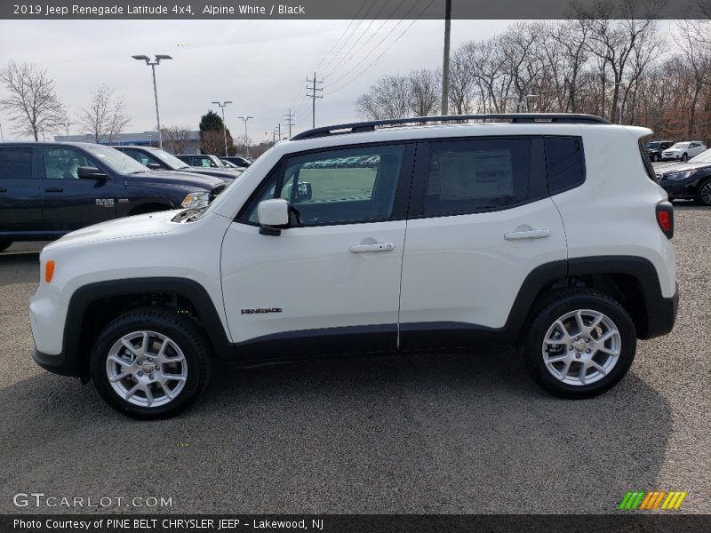 Alpine White / Black 2019 Jeep Renegade Latitude 4x4