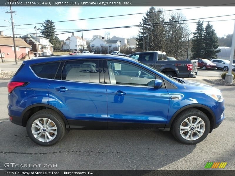 Lightning Blue / Chromite Gray/Charcoal Black 2019 Ford Escape SE 4WD