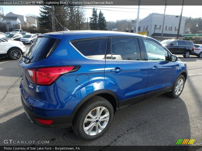 Lightning Blue / Chromite Gray/Charcoal Black 2019 Ford Escape SE 4WD