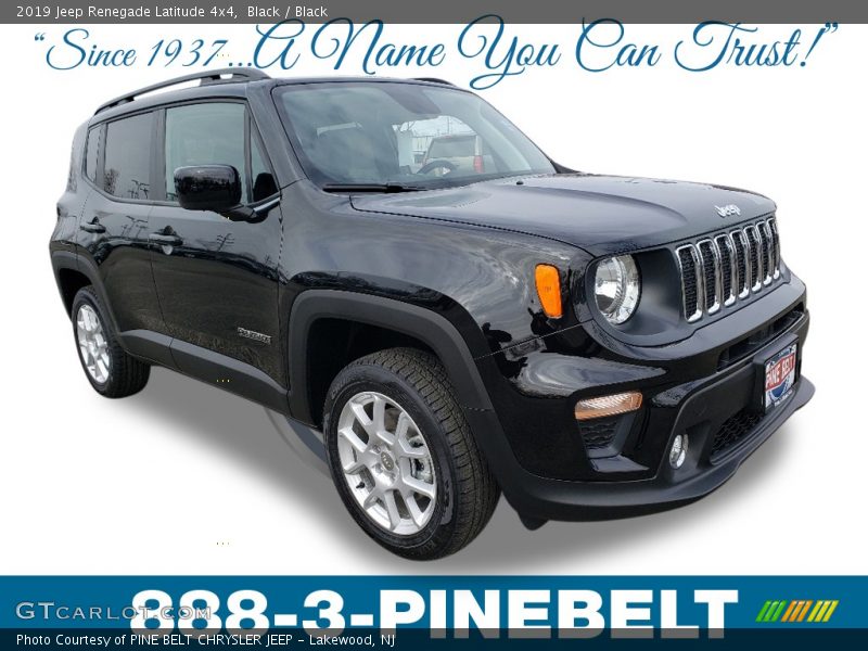 Black / Black 2019 Jeep Renegade Latitude 4x4