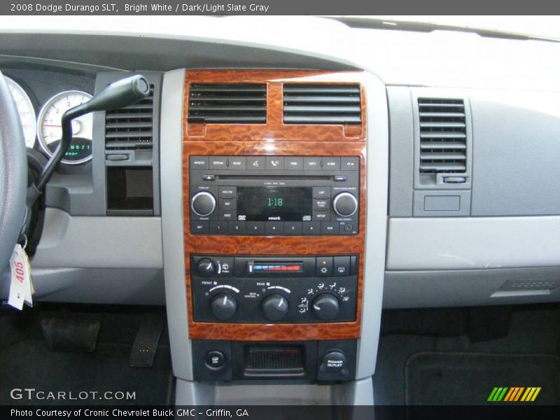 Bright White / Dark/Light Slate Gray 2008 Dodge Durango SLT