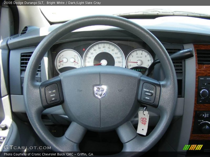 Bright White / Dark/Light Slate Gray 2008 Dodge Durango SLT