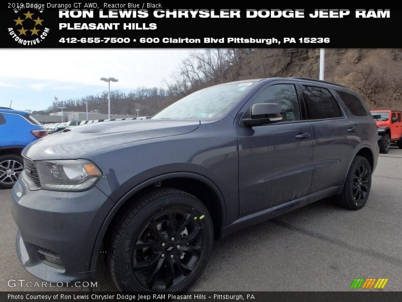 Reactor Blue / Black 2019 Dodge Durango GT AWD