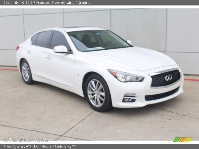 Moonlight White / Graphite 2014 Infiniti Q 50 3.7 Premium