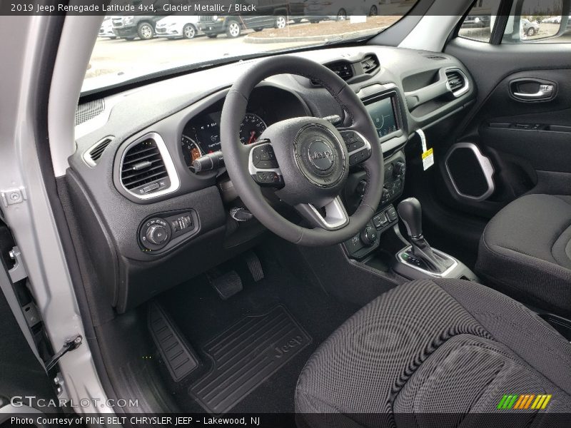 Glacier Metallic / Black 2019 Jeep Renegade Latitude 4x4