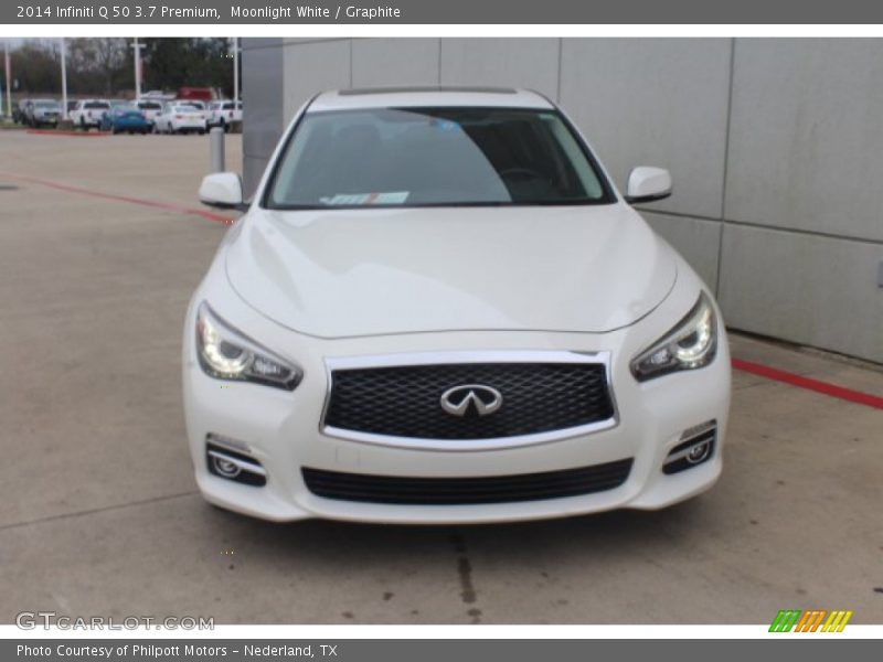 Moonlight White / Graphite 2014 Infiniti Q 50 3.7 Premium