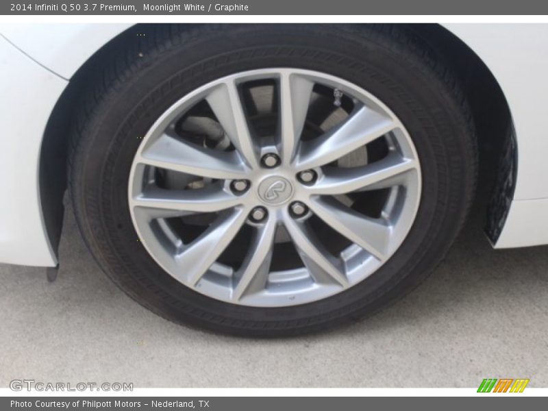 Moonlight White / Graphite 2014 Infiniti Q 50 3.7 Premium