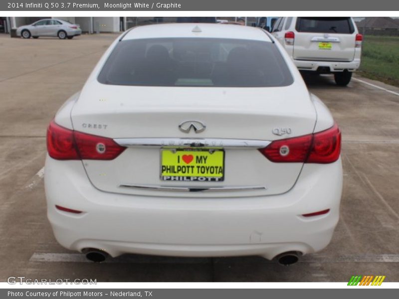 Moonlight White / Graphite 2014 Infiniti Q 50 3.7 Premium